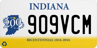 IN license plate 909VCM