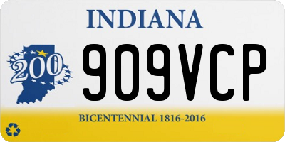 IN license plate 909VCP