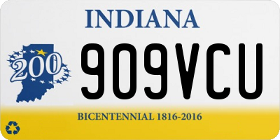 IN license plate 909VCU