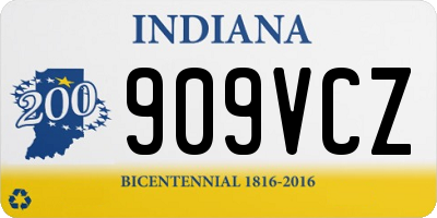 IN license plate 909VCZ