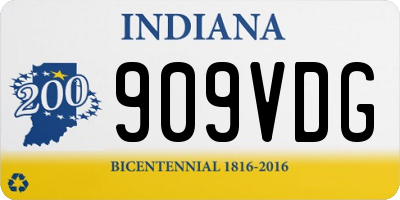 IN license plate 909VDG