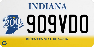 IN license plate 909VDO