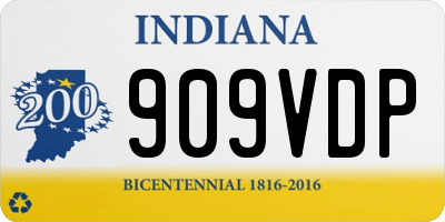 IN license plate 909VDP