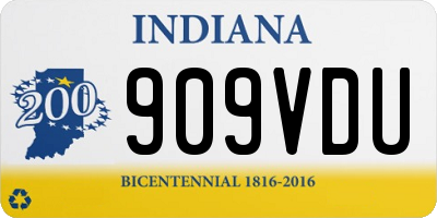 IN license plate 909VDU