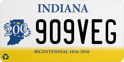 IN license plate 909VEG