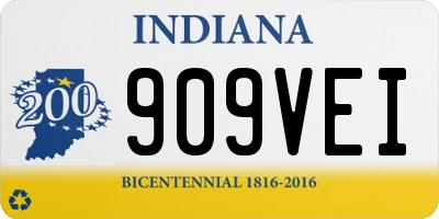IN license plate 909VEI