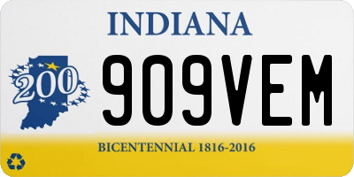 IN license plate 909VEM