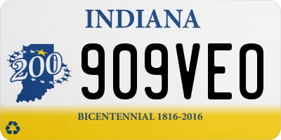 IN license plate 909VEO
