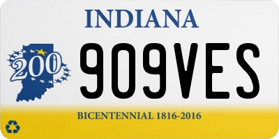 IN license plate 909VES