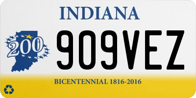 IN license plate 909VEZ