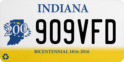 IN license plate 909VFD
