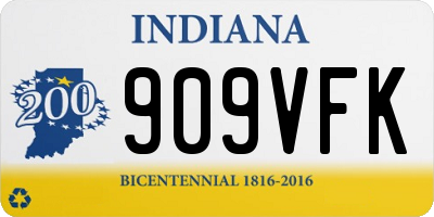 IN license plate 909VFK