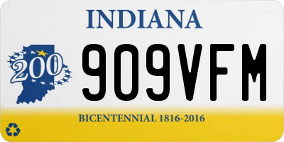 IN license plate 909VFM