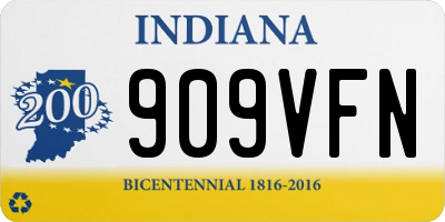 IN license plate 909VFN