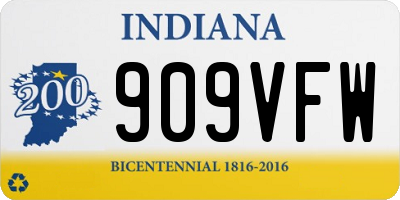 IN license plate 909VFW