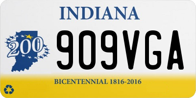IN license plate 909VGA