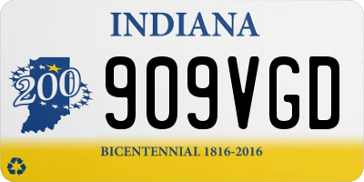 IN license plate 909VGD