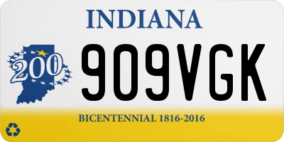 IN license plate 909VGK