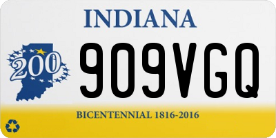 IN license plate 909VGQ
