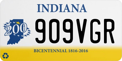 IN license plate 909VGR