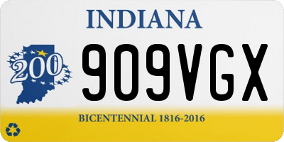 IN license plate 909VGX