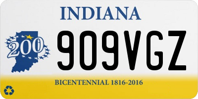 IN license plate 909VGZ