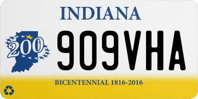 IN license plate 909VHA