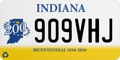 IN license plate 909VHJ