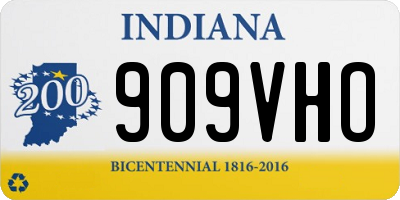 IN license plate 909VHO