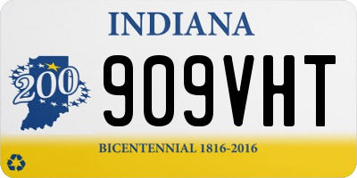 IN license plate 909VHT