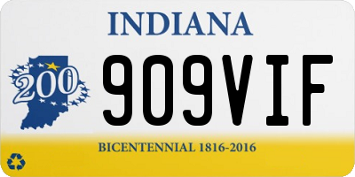 IN license plate 909VIF