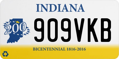 IN license plate 909VKB