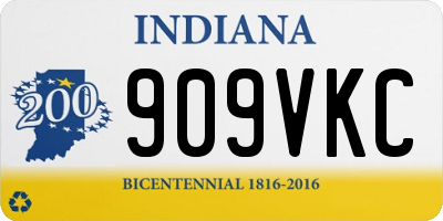 IN license plate 909VKC