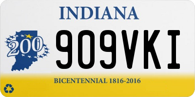 IN license plate 909VKI
