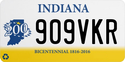 IN license plate 909VKR
