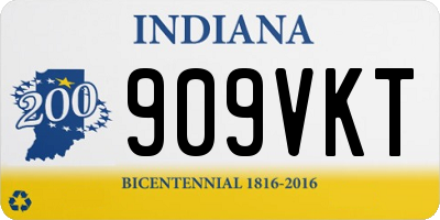 IN license plate 909VKT
