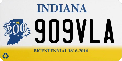IN license plate 909VLA