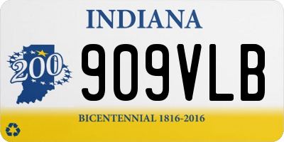 IN license plate 909VLB