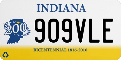 IN license plate 909VLE
