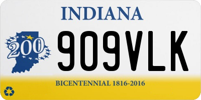 IN license plate 909VLK