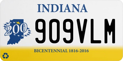 IN license plate 909VLM
