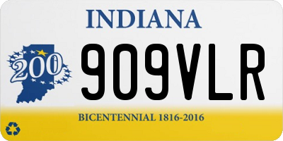IN license plate 909VLR