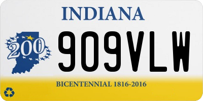 IN license plate 909VLW