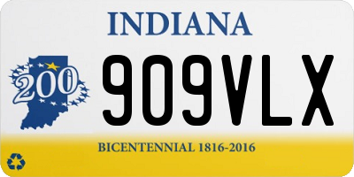 IN license plate 909VLX