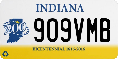 IN license plate 909VMB