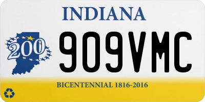 IN license plate 909VMC