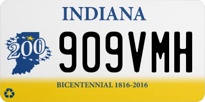IN license plate 909VMH