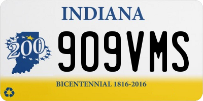IN license plate 909VMS