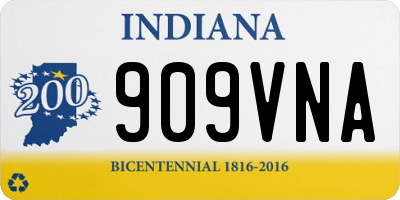 IN license plate 909VNA