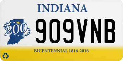 IN license plate 909VNB